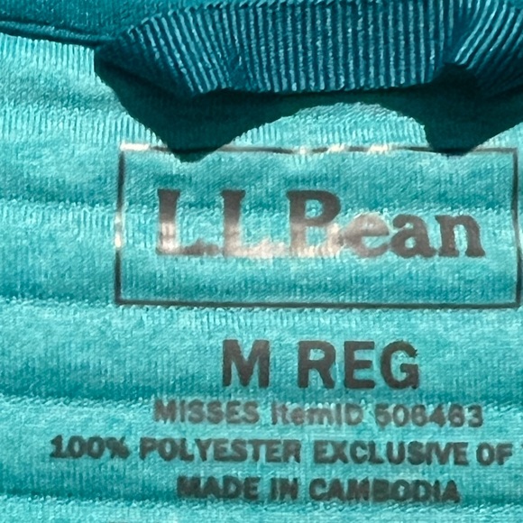 L.L. Bean Airlight Knit Pullover In Fair Aqua Size M - Picture 6 of 7